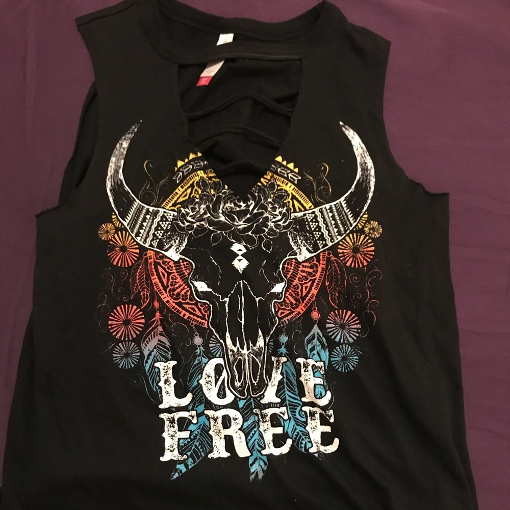 Black Cut out top